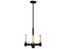Eglo Broyles 3-Light Matte Black Chandelier
