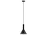 Eglo Canalello 1-Light Matte Black Mini Pendant