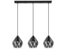 Eglo Carlton 3-Light Black Geometric Island Pendant