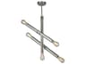 Eglo Drucker 5-Light Chrome Linear Sputnik Pendant