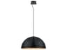 Eglo Gaetano 1-Light Black Gold Dome Pendant