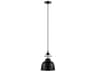 Eglo Gilwell 1-Light Black Dome Mini Pendant