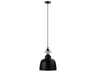 Eglo Gilwell 1-Light Black Dome Mini Pendant