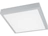 Eglo Idun 1-Light Brushed Aluminum Silver Flush Mount
