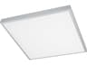 Eglo Idun 1-Light Brushed Aluminum Silver Flush Mount