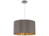 Eglo Maserlo 1-Light Satin Nickel Drum Pendant