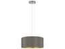 Eglo Maserlo 3-Light Satin Nickel Drum Pendant