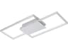 Eglo Milanius 1-Light Brushed Aluminum Silver Geometric Flush Mount