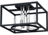 Eglo Mundazo 4-Light Black Chrome Flush Mount