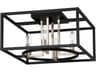 Eglo Mundazo 4-Light Black Brushed Nickel Flush Mount