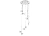 Eglo Olindra 10-Light White Chrome Round Pendant
