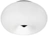 Eglo Optica 2-Light Black White Flush Mount
