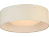Eglo Orme 1-Light White Drum Flush Mount