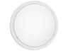 Eglo Planet 1-Light White Round Flush Mount