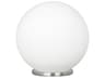 Eglo Rondo Silver Opal Frosted Glass Table Lamp