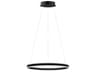 Eglo Tonarella 1-Light Black Round Pendant