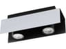 Eglo Viserba 2-Light Aluminum Black Linear Track & Rail Light