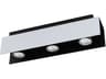 Eglo Viserba 3-Light Aluminum Black Linear Track & Rail Light