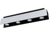 Eglo Viserba 4-Light Aluminum Black Linear Track & Rail Light