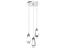 Elan Ayse 3-Light Matte Black Crystal LED Pendant