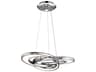 Elan Destiny 4-Light Chrome LED Geometric Round Pendant