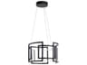 Elan Melko 9-Light Black LED Drum Geometric Pendant