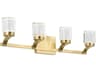 Elan Rene 4-Light Champagne Gold LED Vanity Light
