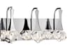 Elan Rockne 3-Light Chrome Crystal Glass Wall Sconce
