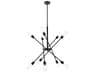 Elegant Lighting Axel 10-Light Black Sputnik Pendant