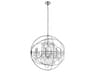 Elegant Lighting Cordelia 8-Light Chrome Clear Crystal Candelabra Globe Chandelier