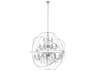 Elegant Lighting Cordelia 24-Light Chrome Clear Crystal Candelabra Globe Chandelier