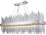Elegant Lighting Dallas 20-Light Chrome Clear Crystal Linear Island Pendant