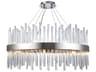 Elegant Lighting Dallas 18-Light Chrome Clear Crystal Drum Pendant