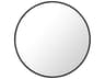 Elegant Lighting Eternity Black Round Wall Mirror