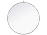 Elegant Lighting Eternity Silver Round Wall Mirror