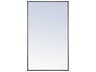 Elegant Lighting Eternity Black Rectangular Wall Mirror