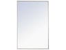 Elegant Lighting Eternity Silver Rectangular Wall Mirror