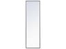 Elegant Lighting Eternity Black Rectangular Wall Mirror
