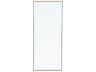 Elegant Lighting Eternity Brass Rectangular Wall Mirror