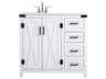 Elegant Lighting Grant White 36" Vanity