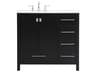 Elegant Lighting Irene Black 36" Vanity