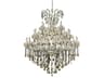 Elegant Lighting Maria Theresa 49-Light Chrome Gold Crystal Candelabra Tiered Chandelier