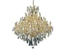 Elegant Lighting Maria Theresa 37-Light Gold Clear Crystal Candelabra Tiered Chandelier