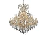 Elegant Lighting Maria Theresa 41-Light Gold Clear Crystal Candelabra Tiered Chandelier