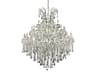 Elegant Lighting Maria Theresa 49-Light Chrome Clear Crystal Candelabra Tiered Chandelier