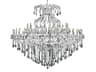 Elegant Lighting Maria Theresa 49-Light Chrome Clear Crystal Candelabra Tiered Chandelier