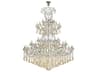 Elegant Lighting Maria Theresa 84-Light Chrome Clear Crystal Glass Candelabra Tiered Chandelier