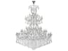 Elegant Lighting Maria Theresa 84-Light Chrome Clear Crystal Glass Candelabra Tiered Chandelier