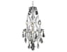 Elegant Lighting Maria Theresa 4-Light Chrome Clear Crystal Candelabra Chandelier