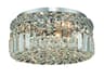 Elegant Lighting Maxime Chrome Clear Crystal Drum Flush Mount